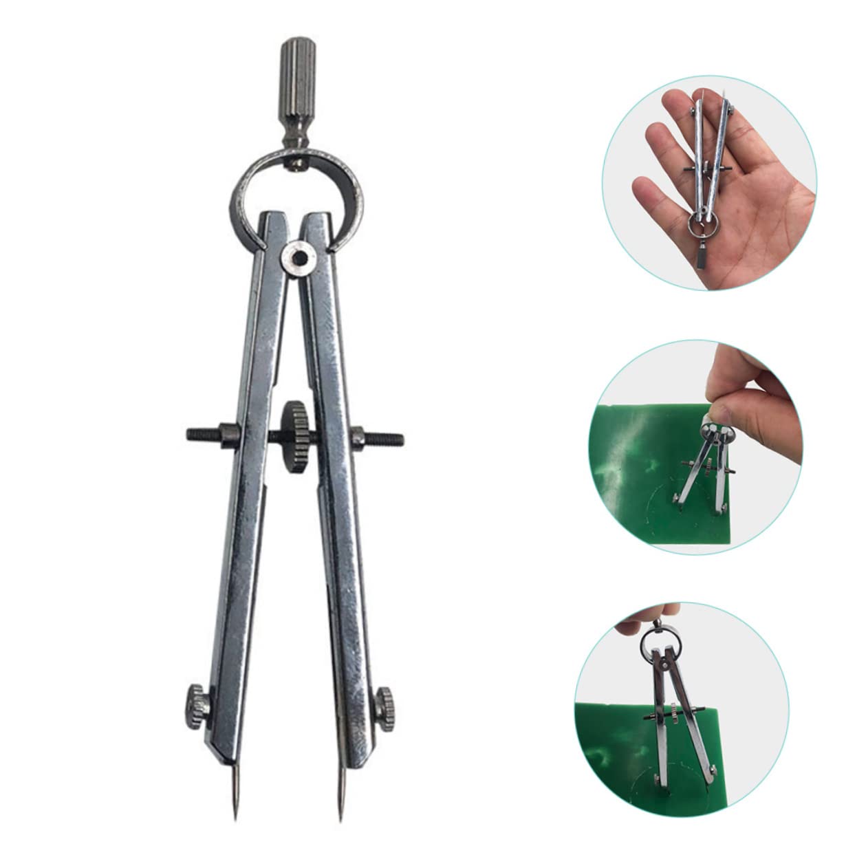 Lot De 5 Compas De Précision En Acier Inoxydable Pour La Fabrication De Bijoux Le Dessin De Cercles Les Fournitures Scolaires