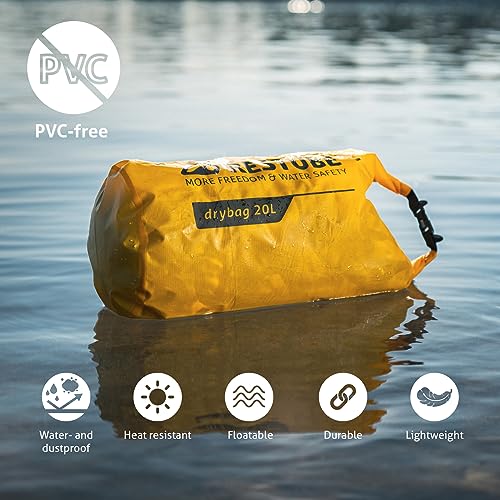 Restube Waterproof Drybag - Premium Quality for Ultimate Protection, Yellow, 20L - Image 3