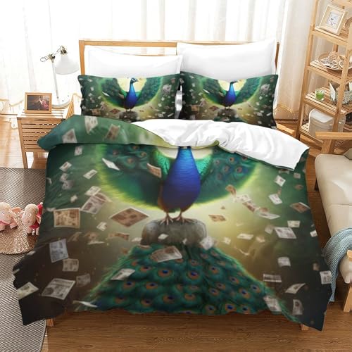 Housse de couette avec fermeture éclair pratique en microfibre douce