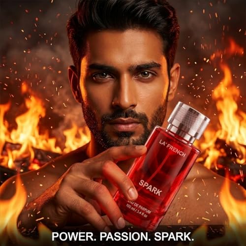 Image of La French Spark Perfume - 100ml | Long-Lasting Unisex Perfume for Men & Women | Premium Bold Fragrance with Amber, Sandalwood & Vanilla Notes | Luxury Everyday Wear Scent
