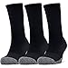 Under Armour Unisex Socken HeatGear Crew 3er-Pack, Black / Black / Black, M (36-41 EU)