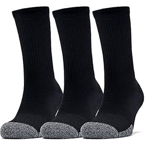 Under Armour Unisex Ua Heatgear Crew 3pk Long Sports Socks, Compression Socks (pack of 3)