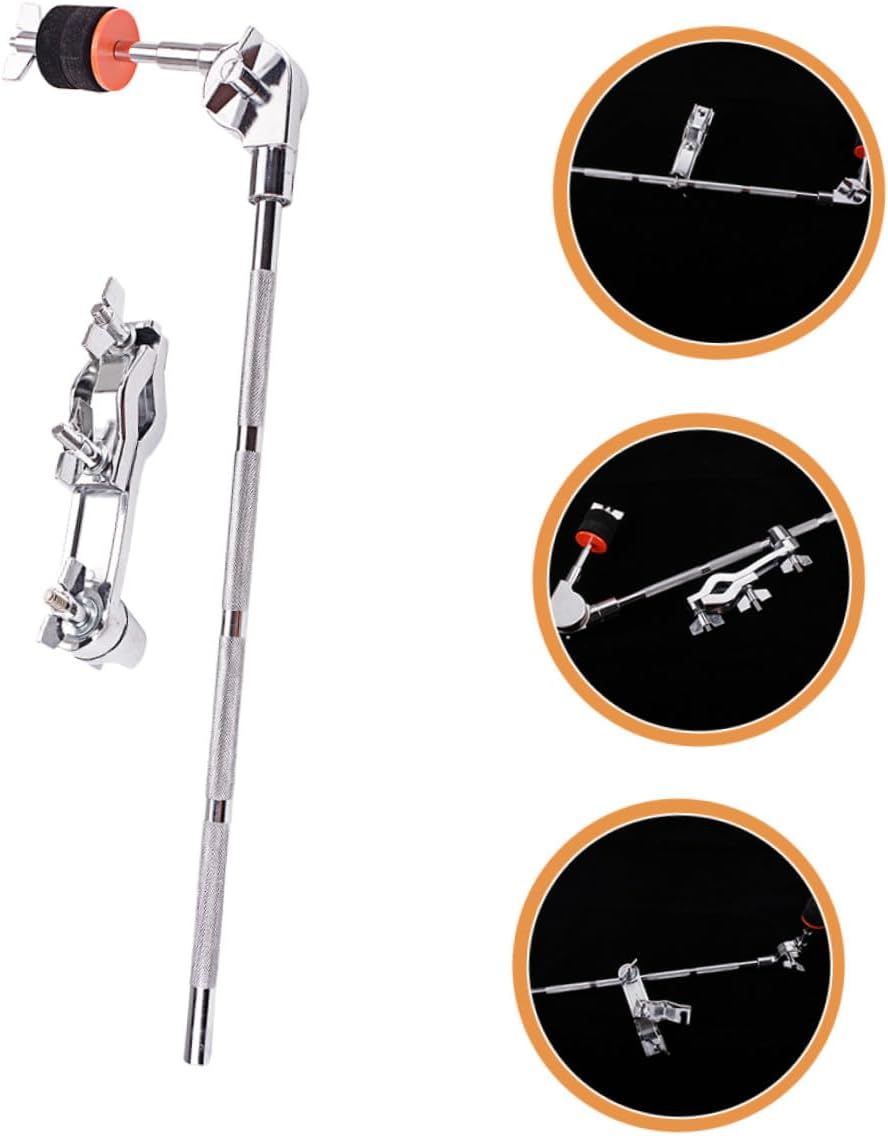 Zerodeko Adjustable Drum Boom Arm with Clamp Metal Cymbal Extension Arm for Drum Set Parts for Percussion Hardware Mounting