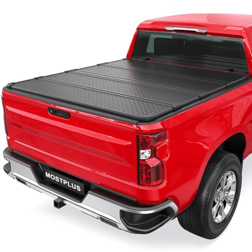 MOSTPLUS Quad Fold Hard Truck Tonneau Cover Compatible for 2004-2012 Chevy Colorado GMC Canyon 6FT Bed Cover