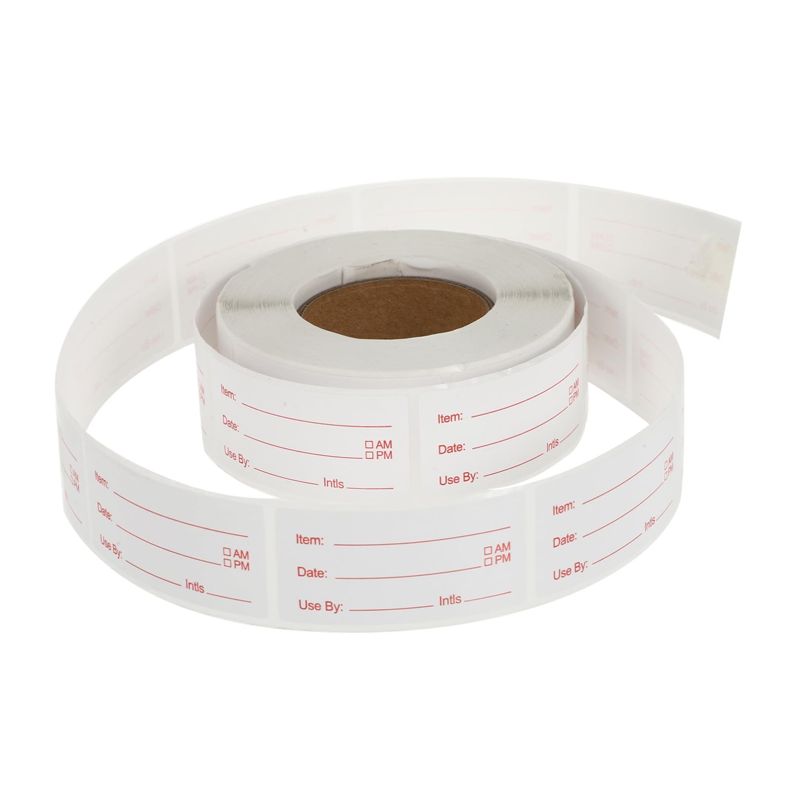 ABOOFAN 5 Etichette Freezer Adesive per Alimenti Rosse Etichette per Congelatori e Barattoli Facili da Applicare e Rimuovere per Cucina e Conservazione Pantry