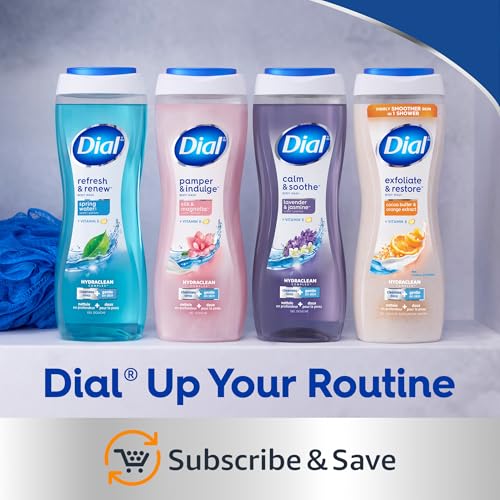 Dial Body Wash, Refresh & Renew Spring Water, 23 Fl Oz (Pack of 3), Hydraclean Complex & Vitamin E, Gentle, Leaves Skin Feeling Nourished, Dermatologist-Tested, No Parabens & Sulfates image 6