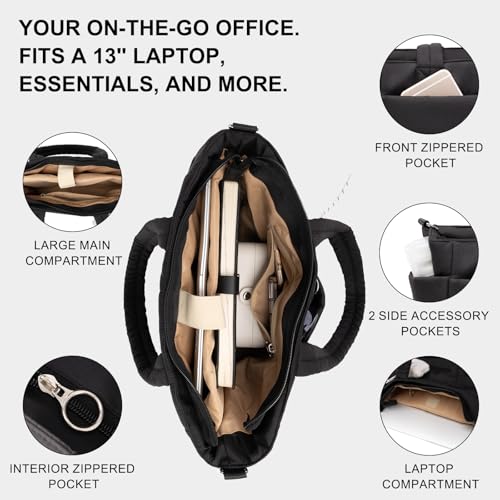 Bolso Tote Acolchado Ligero para Mujer miniatura 6