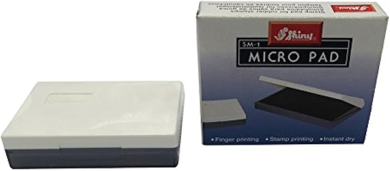 Shiny SM-1 Finger and Thumb Print Ink Pad (Blue)