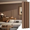 Wood Slat Acoustic Panels, 4 Pack 94" x 8"(21ft²) Wood Wall Panels, Soundproof Wood Slat Panel, 3D Fluted Sound Absorbing Paneling for Wall Decor, Living Room, Bedroom, Walnut