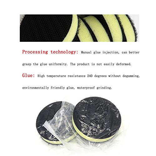 Mousse Interface Pad 50mm Ponceuse Support Pad pour Éliminer les Vibrations et Rayures - 7