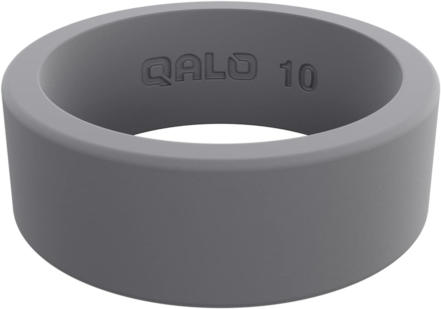 QALO Men's Grey Silicone Ring - Image 3