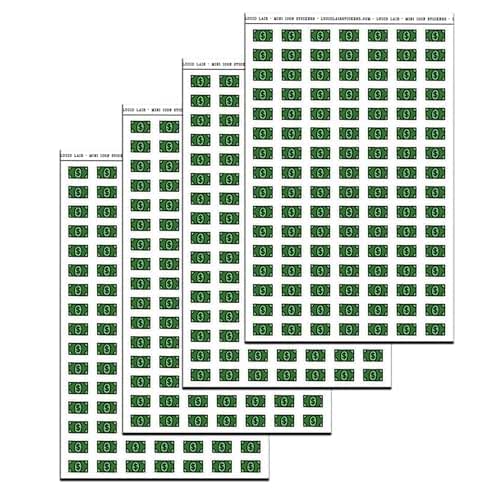 Amazon.com: Dollar Bill Color Mini Planner Stickers (244 Stickers ...