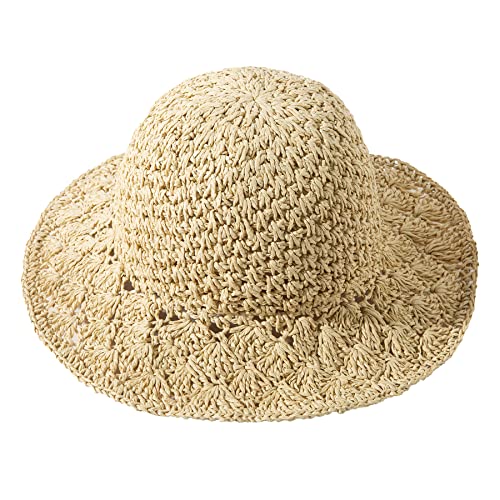 Jastore Little Girl Kids Summer Straw Hat Toddler Girls Wide Brim Floppy Beach Sun Hat Outdoor Sun Hat2