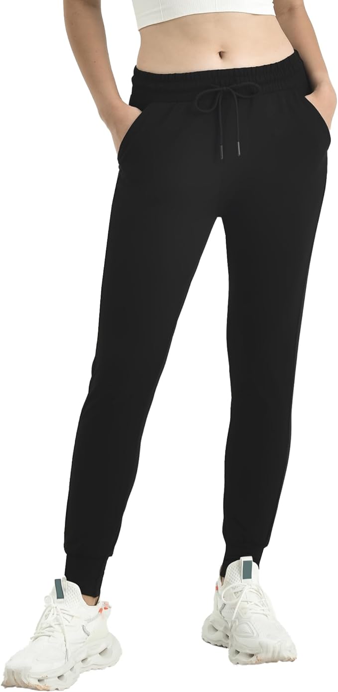 Ipletix Joggers for Women with Pockets,Womens Drawstring Lightweight Yoga Sweatpants for Lounging Workout Running