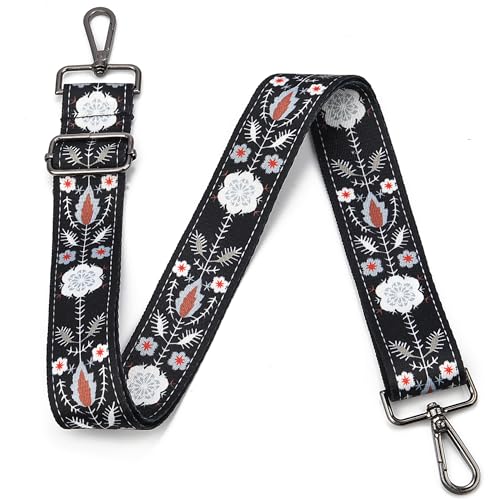 Image of Purse Strap Gold Hardware Replacement Crossbody Bag Strap, Wide Adjustable Shoulder Strap