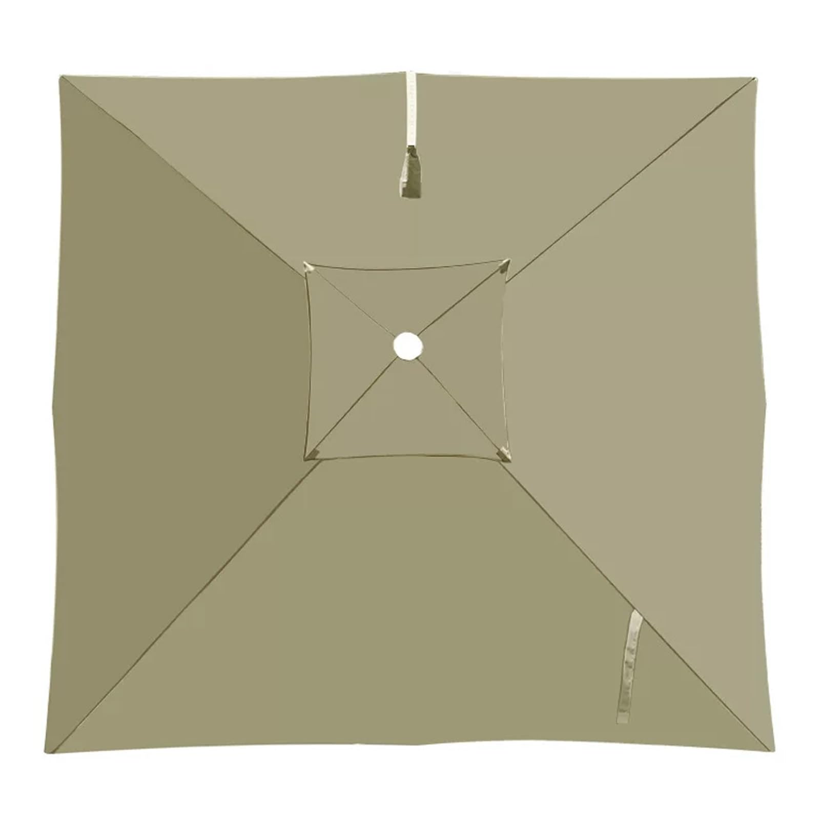 Telo di Ricambio per Ombrellone da Giardino 8 Stecche, Doppio Telo UVs30+ | Copertura a Sbalzo Poliestere 220gsm, Impermeabile, per Ombrellone da Giardino e Piscina(Light Khakiii,250x250cm)