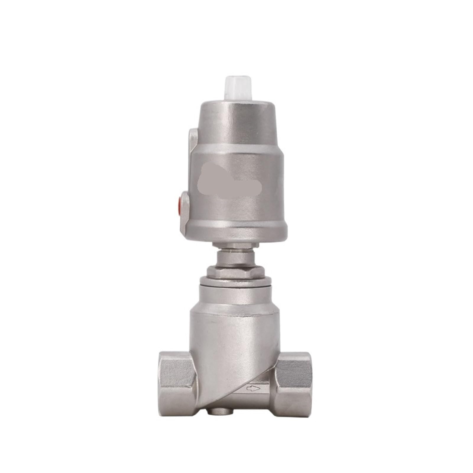 Valvola pneumatica ad Angolo del Sedile Valvola di Arresto dell'Acqua azionata pneumaticamente da 1/2" 3/4" 1" BSPT in Acciaio Inossidabile 304(DN15,Single Acting)