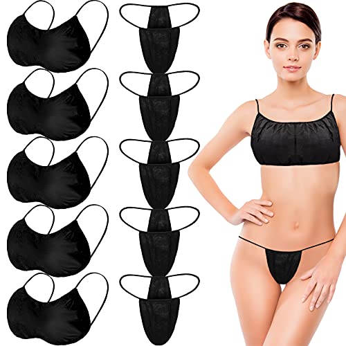 SATINIOR 200 Pieces Women Disposable Underwear and Panty Set, Beauty