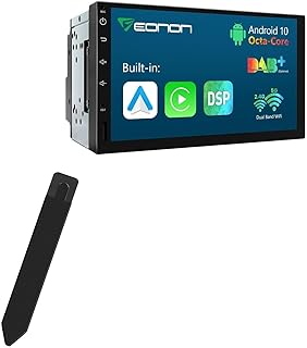 BoxWave Stylus Pouch Compatible with Eonon Q04PRO - Stylus PortaPouch, Stylus Holder Carrier Portable Self-Adhesive for Eonon Q04PRO - Jet Black