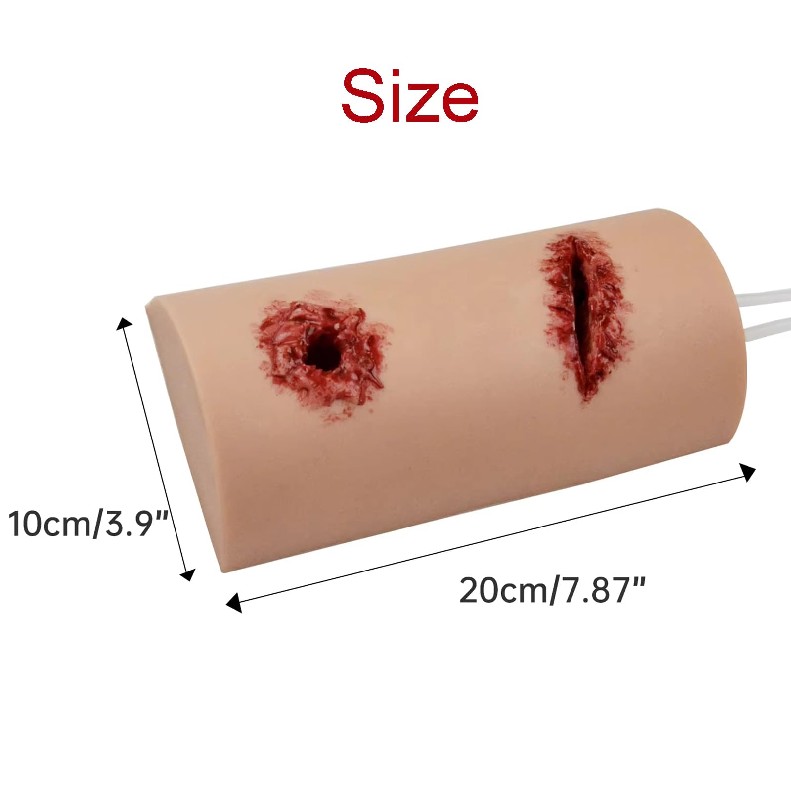 Trainer 2 in 1 per il controllo delle emorragie e la medicazione delle ferite – Kit di formazione realistico per fermare le emorragie per la pratica delle cure di emergenza,Flesh