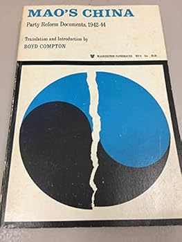 Paperback Mao's China Party Reform Documents, 1942-44 Book