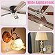 nbeads 4 Stück Deckenventilator Zugketten, 55.3-57.5cm Kristallglas Anhänger Lampe Dekorative Zugkettenverlängerung Mit Eisenkugelkette Für Deckenventilator Lichtdekoration
