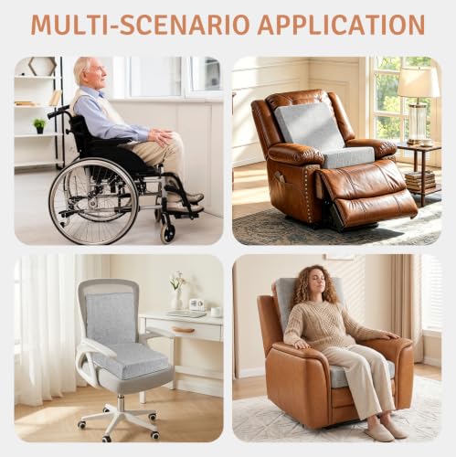 Coussin de dossier et d'assise ergonomique contre le mal de dos - 8