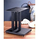 13 in. H, Iron Center Channel Speaker Stand - Black