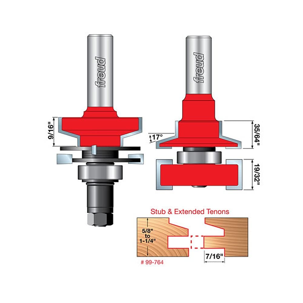 Freud 99-PKJ 1‑1/2\" Carbide Tipped Multi‑Profile Router Bit