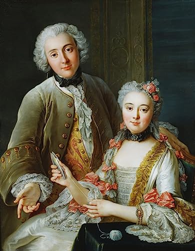 Peintures Murales sur Toile Portrait de François De Jullienne Salon 60x90