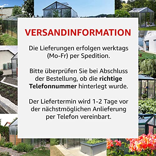 GFP Geräteschrank Metall 120x75x150 cm Gartenschrank wetterfest mit Schiebetür in anthrazit inkl. Fußboden – Bild 8