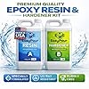 Easy Pour Epoxy Kit – 2-Gallon 1:1 Resin and Hardener Kit – High-Gloss Clear, No-Bubble, Non-Yellowing – Supplies for Arts and Crafts, Woodworking, Jewelry #1
