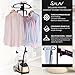 SALAV Limited Edition Professional Series Dual Bar Garment Steamer with Foot Pedals, Stainless Steel Steam Plate, Retractable Power Cord, 1.8L (60.8 oz) Water Tank, 1500 watts, 60+mins of Steam