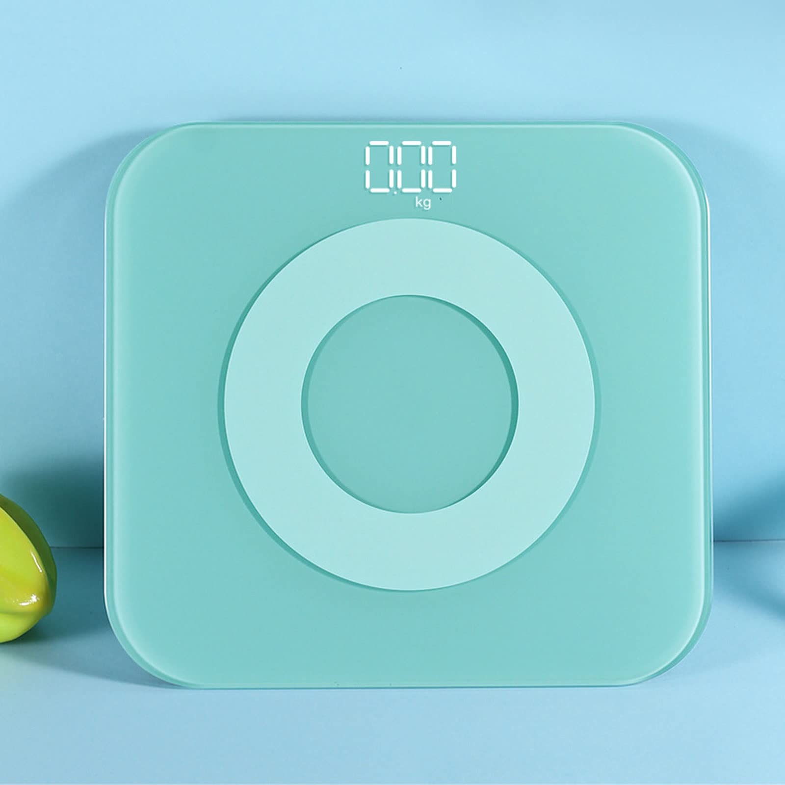 JINGYAN Básculas digitales Household Small Electronic Green Weight Scale Student Dormitory Health Weighing Adult Body Bedroom Living Room(Rechargeable)