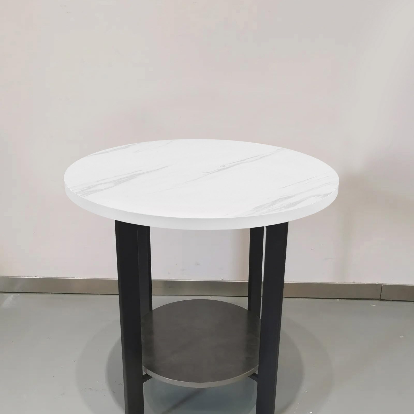 DOITOOL Tablero de Mesa Elegante y de Alta Densidad Redondo Blanco Diseño Seguro y Fácil de Transportar Accesorio Adecuado para Comedor y Dormitorio