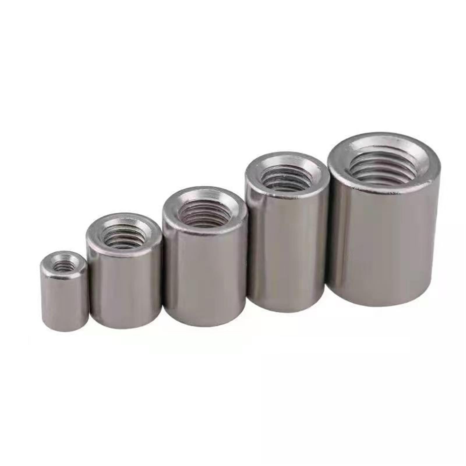 Okrągłe nakrętki łączące, Nakrętka łącząca okrągła żeńska ze stali nierdzewnej 304 M8-M20(M8x20x25mm)
