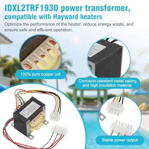 IDXL2TRF1930 Power Transformer, 120/240-volt-24-volt ac Transformer Replacement, Compatible with Hayward heaters, Universal H Series by Micnce - Image 4