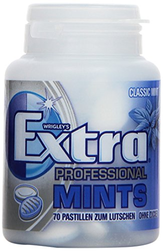 Wrigley Extra Professional Classic Mints, 2er Pack (2 x 70 Pastillen Dose)