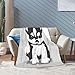 Imagen de Bonita manta de perro Husky siberiano, suave