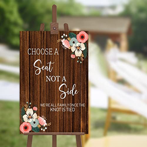 Panneau mariage pour placement libre des invités avec fleurs blanches - 2
