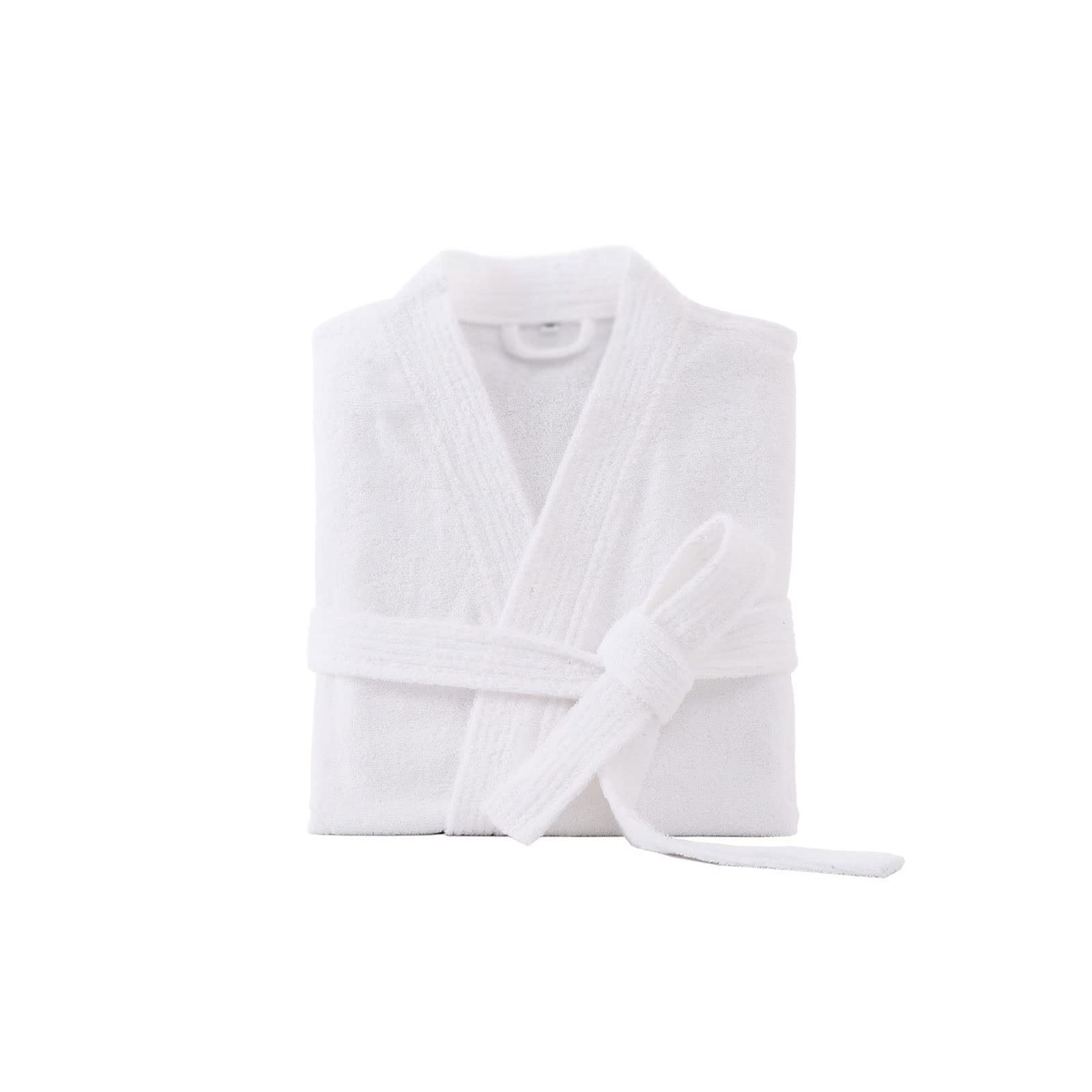 ZAPORAZAPORA Bathrobe Cotton Bathrobe For Men Long Thick Absorbent Terry Bath Robe Kimono Men Towel Bathrobe Solid Sleepwear Women Dressing Gown (Size : M)