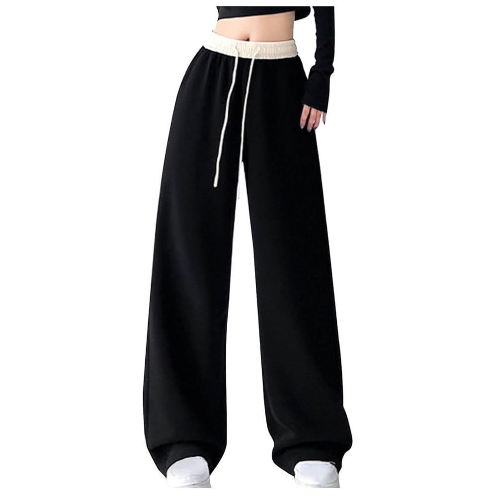 そそい　weatDistressed WidePants Amazon.com: Wide Leg Swatpants Womens High Waisted Joggers