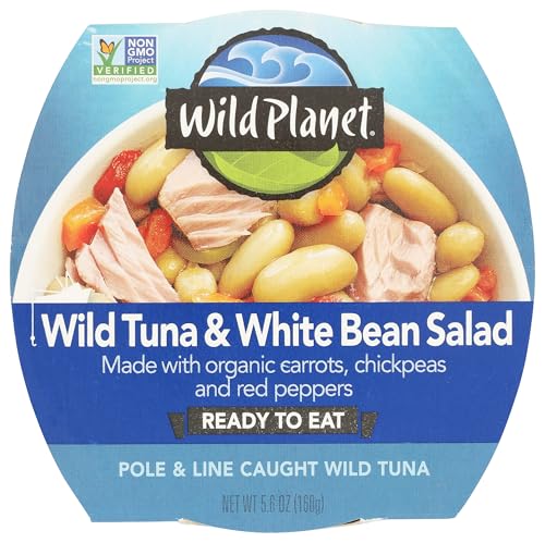 Image of Wild Planet Ready-To-Eat Wild Tuna White Bean Salad, 5.6 Oz, Pack of 1