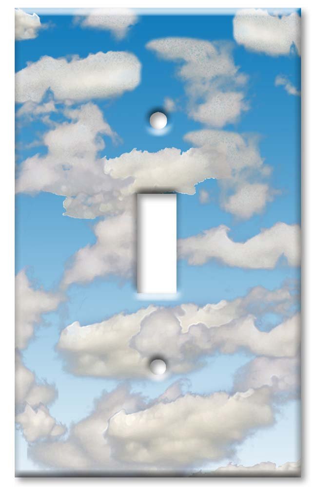 Art Plates - OVERSIZE Switch Plate/OVER SIZE Wall Plate - Clouds 37-S-oversize