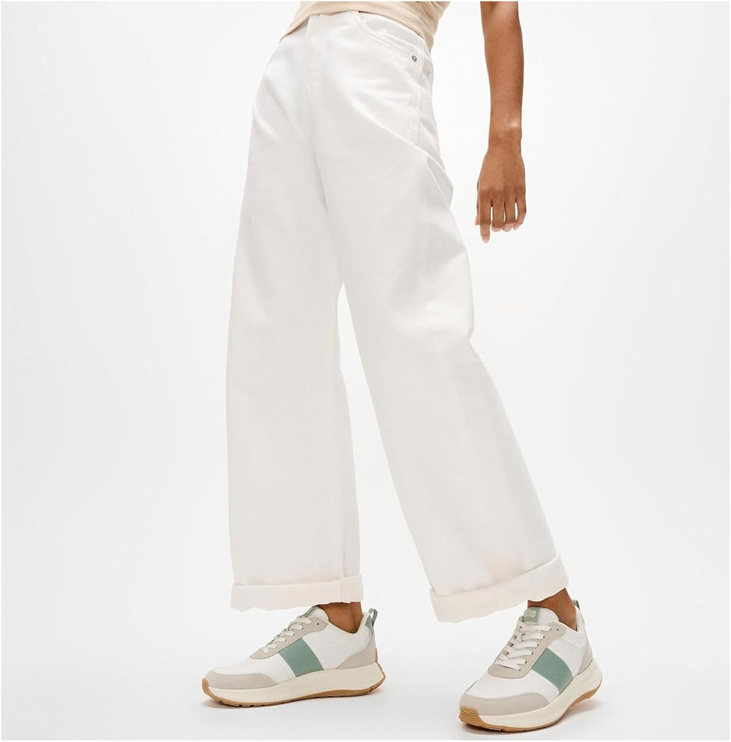 FitFlop Womens F-Mode Flow Leather/Suede Flatform Sneakers