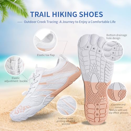 Image of SIOSNETA Hike Barefoot Shoes for Women Men, Breathable Non-Slip Athletic Footwear, Wide Toe Water Shoes for Hiking, Non-Slip Neuropathy Shoes for Women Men, Grounded Comfort wear