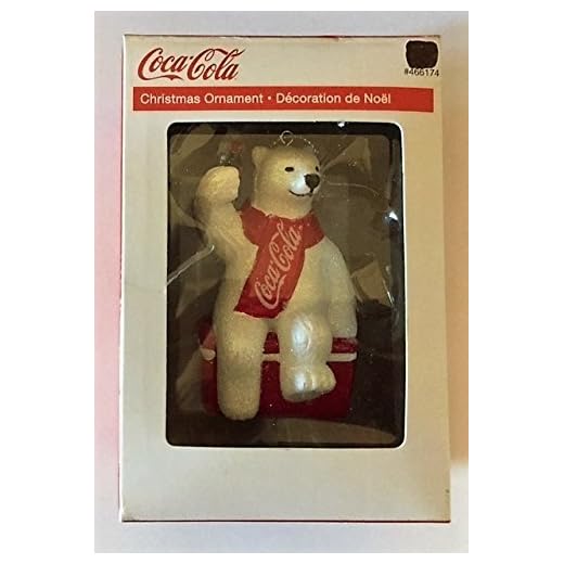 Kurt Adler - Figura decorativa de oso de Coca-Cola en rojo