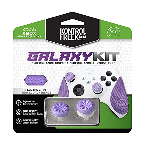 KontrolFreek FPS Freek Galaxy Efficiency Equipment for Xbox One and Xbox Collection X Controller | Consists of Efficiency Thumbsticks and Efficiency Grips | Purple