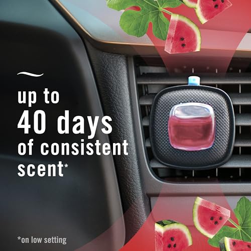 Image of Car Air Freshener Vent Clip Sweet Watermelon Vine Scent, 2 Count, .13 oz Total