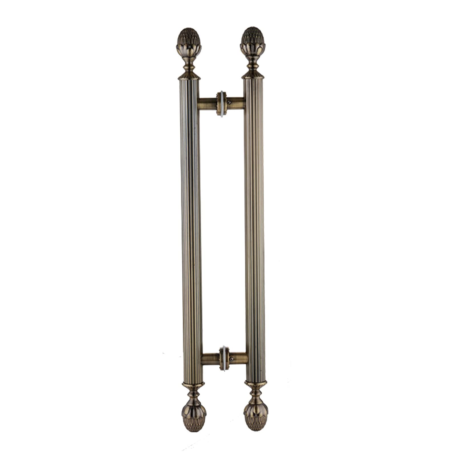 Bronze European Style Stainless Steel Interior Exterior Door Pull Push Handle,24/31/39/47/59Inch Long Barn Door Pull Handle For Glass/Wood Doors, Double Side Mounted(,100Cm/39.4In)